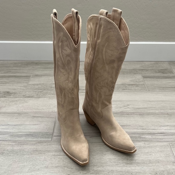 Jeffrey Campbell Shoes - Jeffrey Campbell Dagget Western Boot Suede